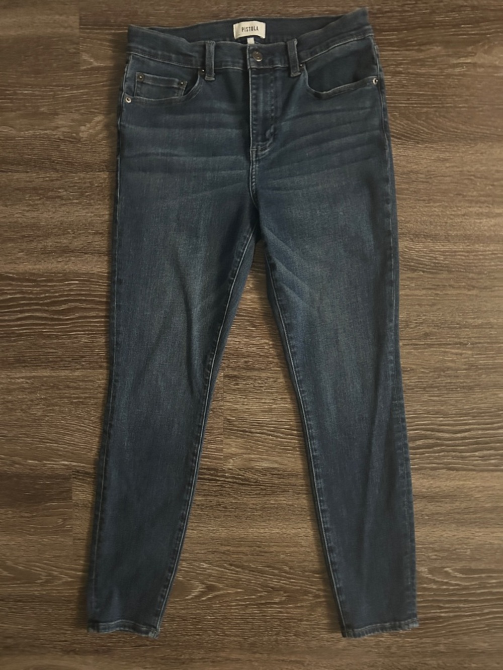 Pistola Dark Blue Skinny Ankle Jeans
